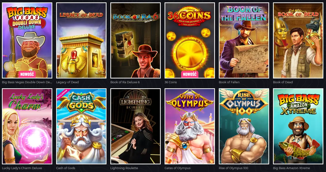 Gry i dostawcy gier w kasynach online