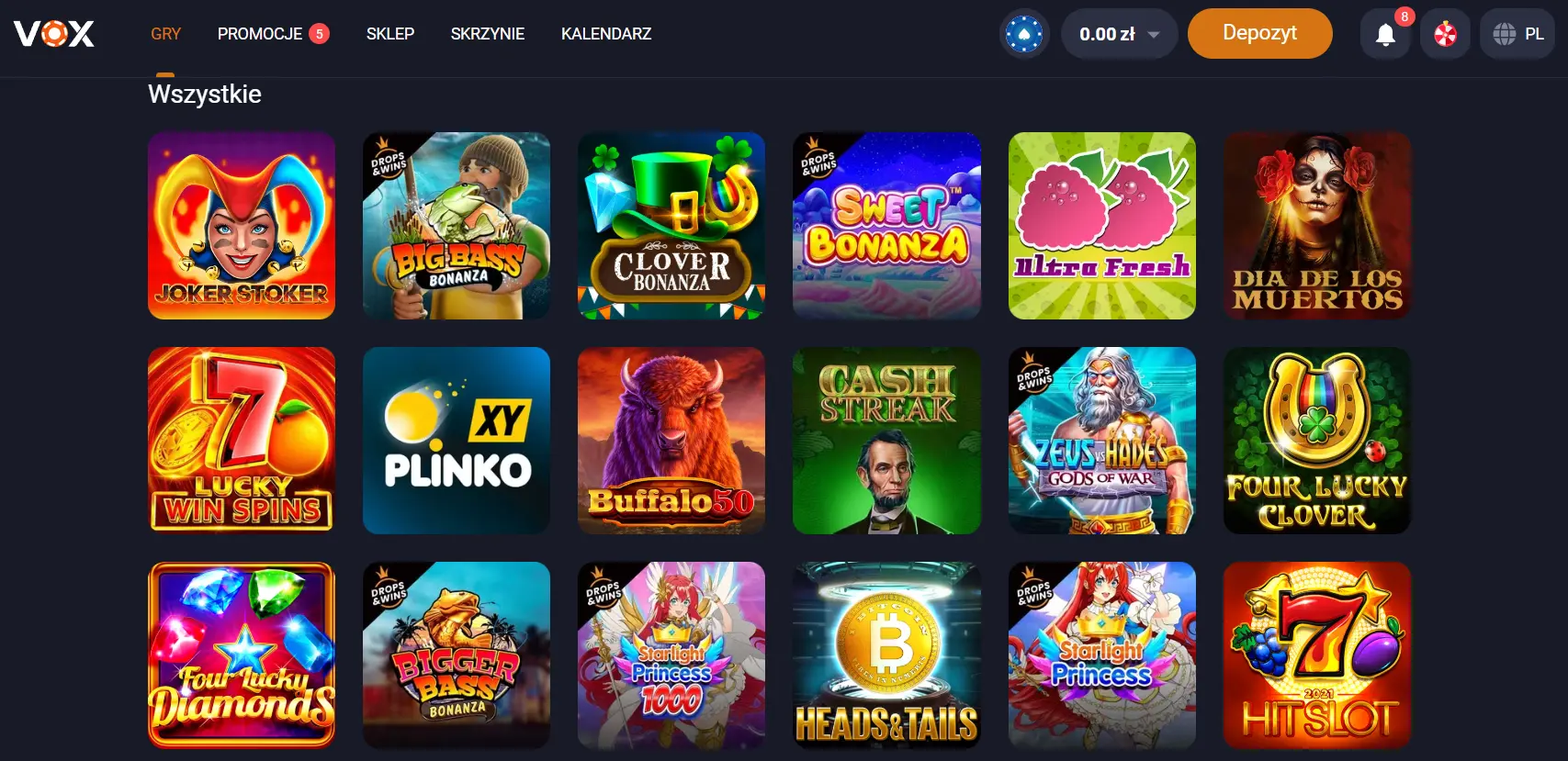 W co można zagrać po wpłacie przez BLIK w kasynie online